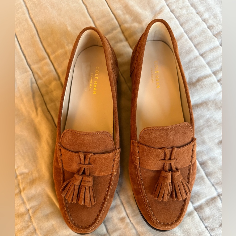 Cole Haan Women's Brown Suede Loafers